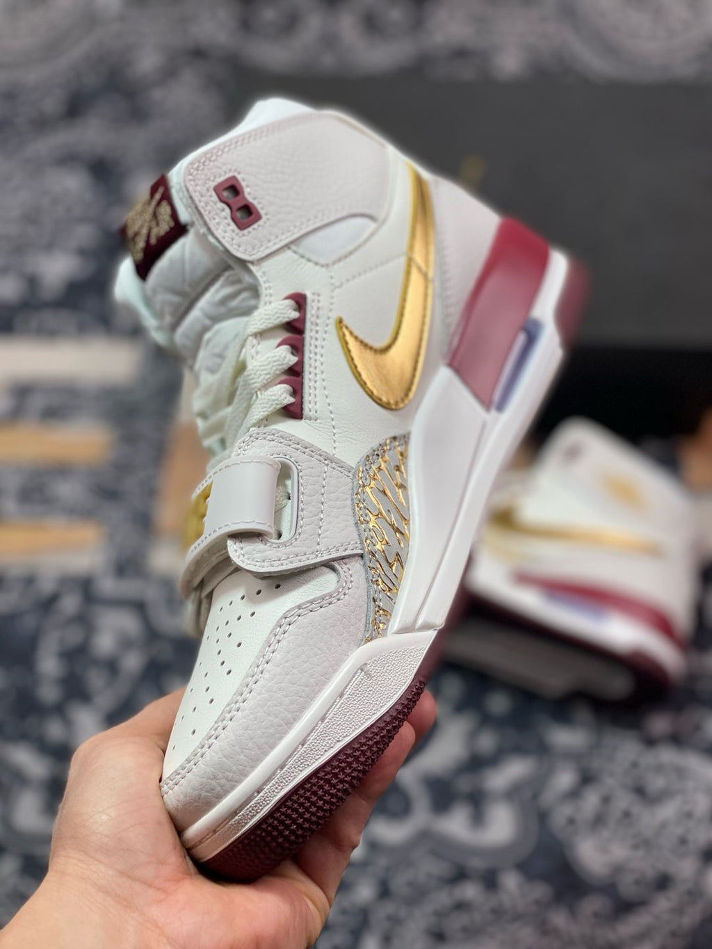 Pre-Owned Air Jordan Legacy AJ312 High CNY White/Red/Yellow B4914-161