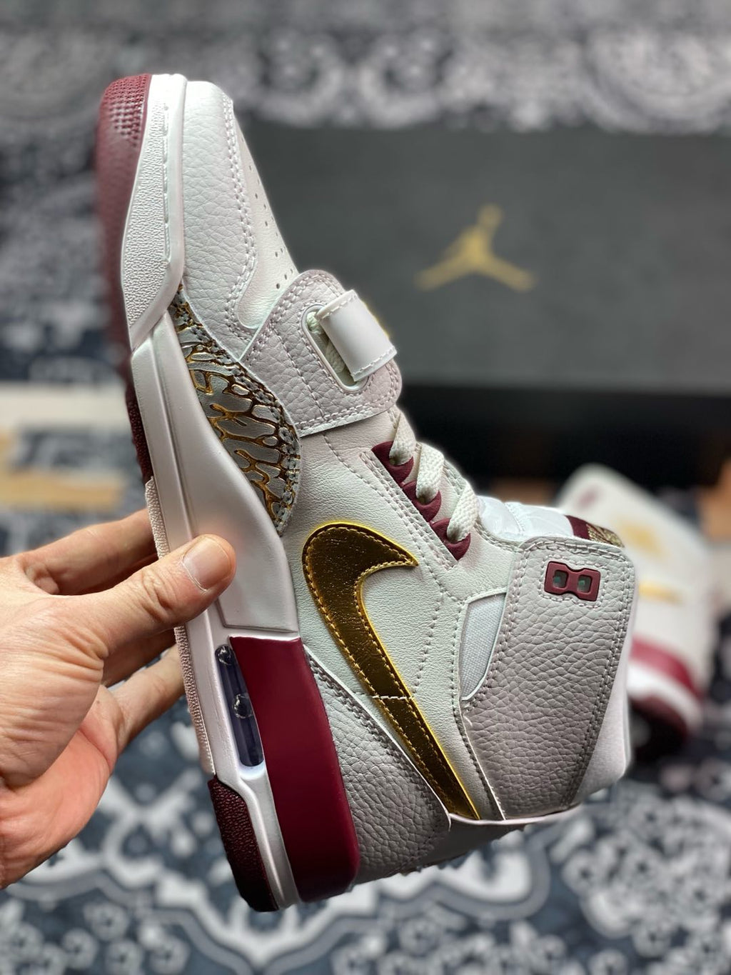 Pre-Owned Air Jordan Legacy AJ312 High CNY White/Red/Yellow B4914-161