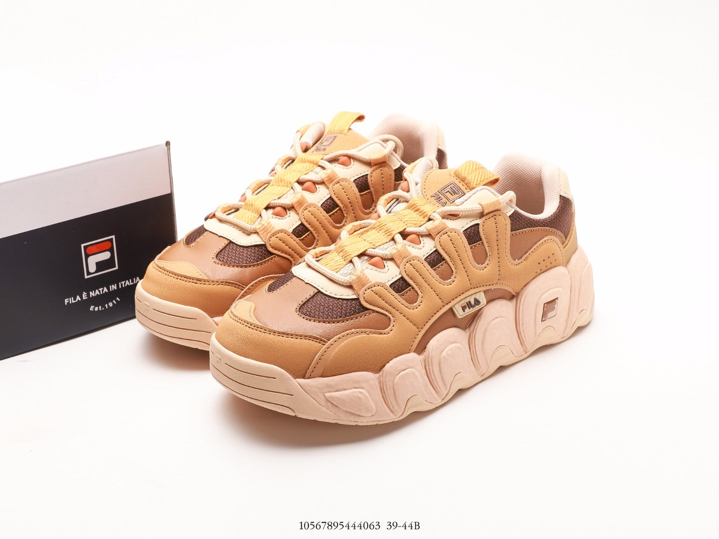 Fila Fusion Croissant Retro Chunky Sneakers with EVA Sole 4.5cm