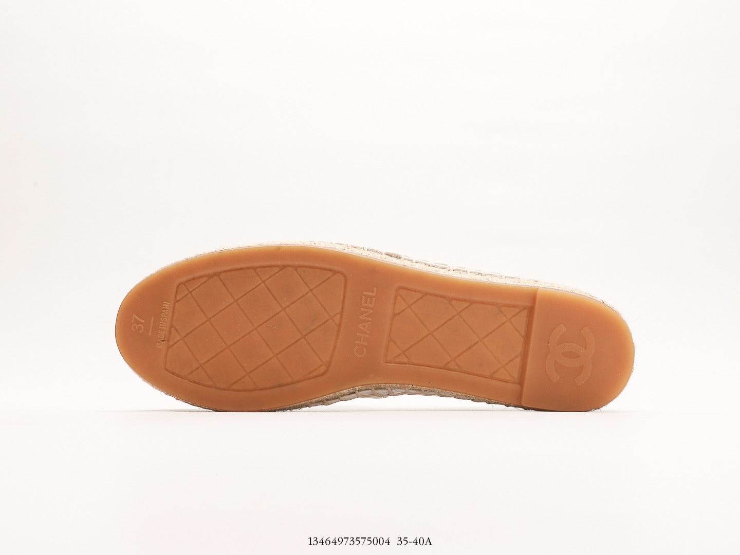 Pre-Owned Chanel Two-Tone Lambskin & Linen Espadrilles