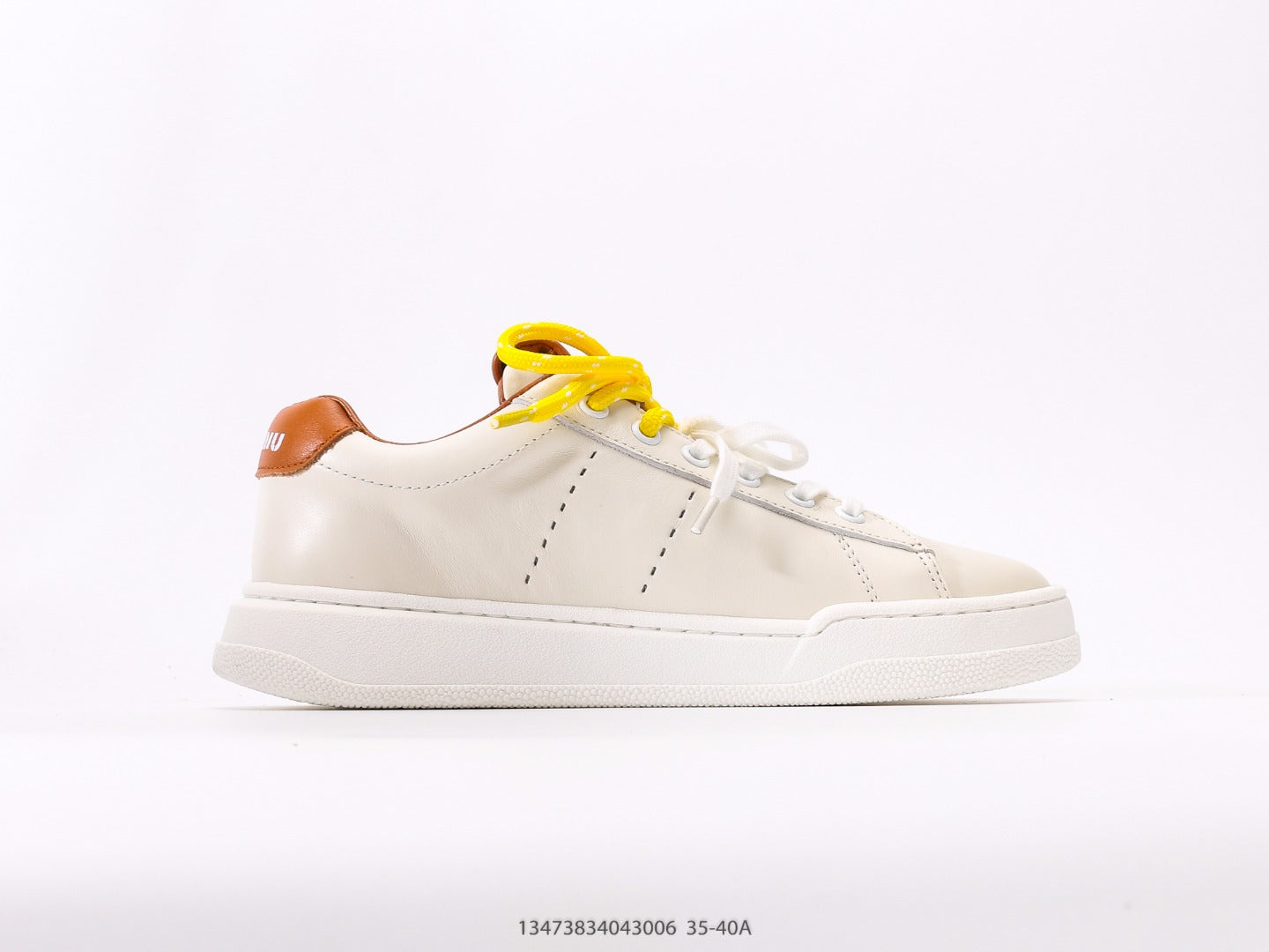 Pre-Owned Miu Miu Canvas Low-Top Sneakers with Logo Patch