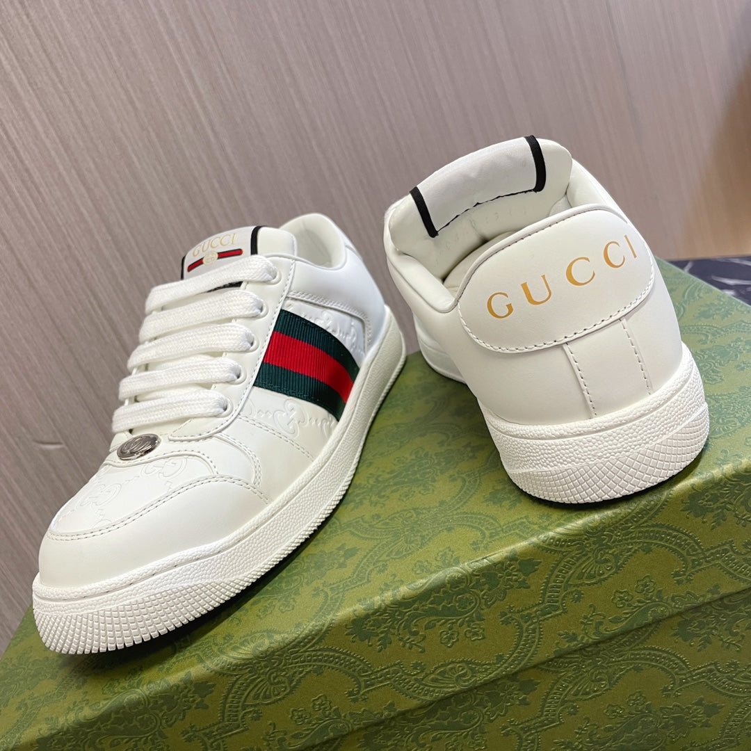 Pre-Owned Gucci Ace Sneakers with Signature Web Stripe