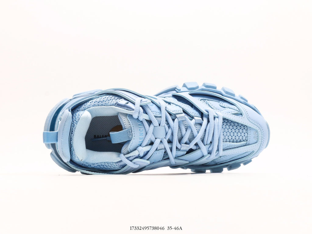 Pre-Owned Balenciaga Triple S Blue Sneakers