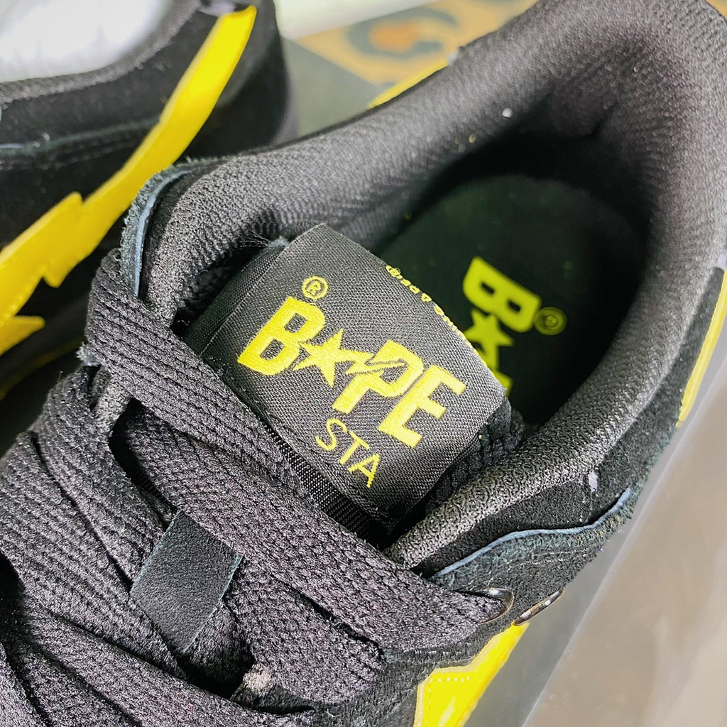 Pre-Owned BAPE x Human Made Bapesta Black Yellow Sneakers