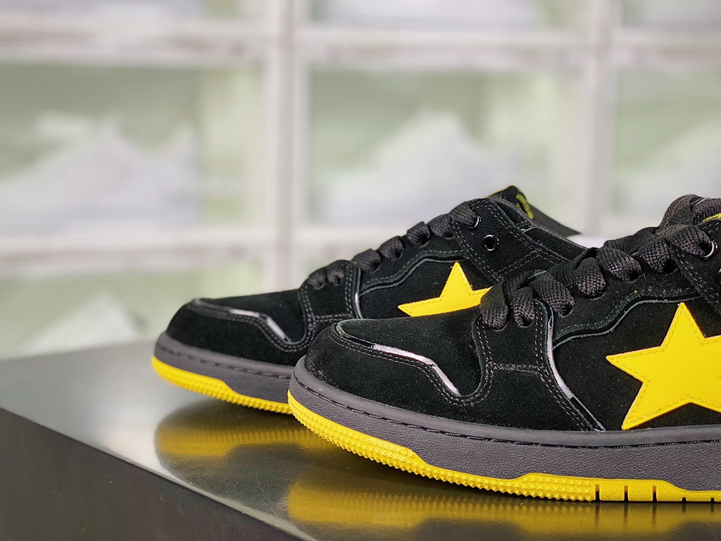 Pre-Owned BAPE x Human Made Bapesta Black Yellow Sneakers