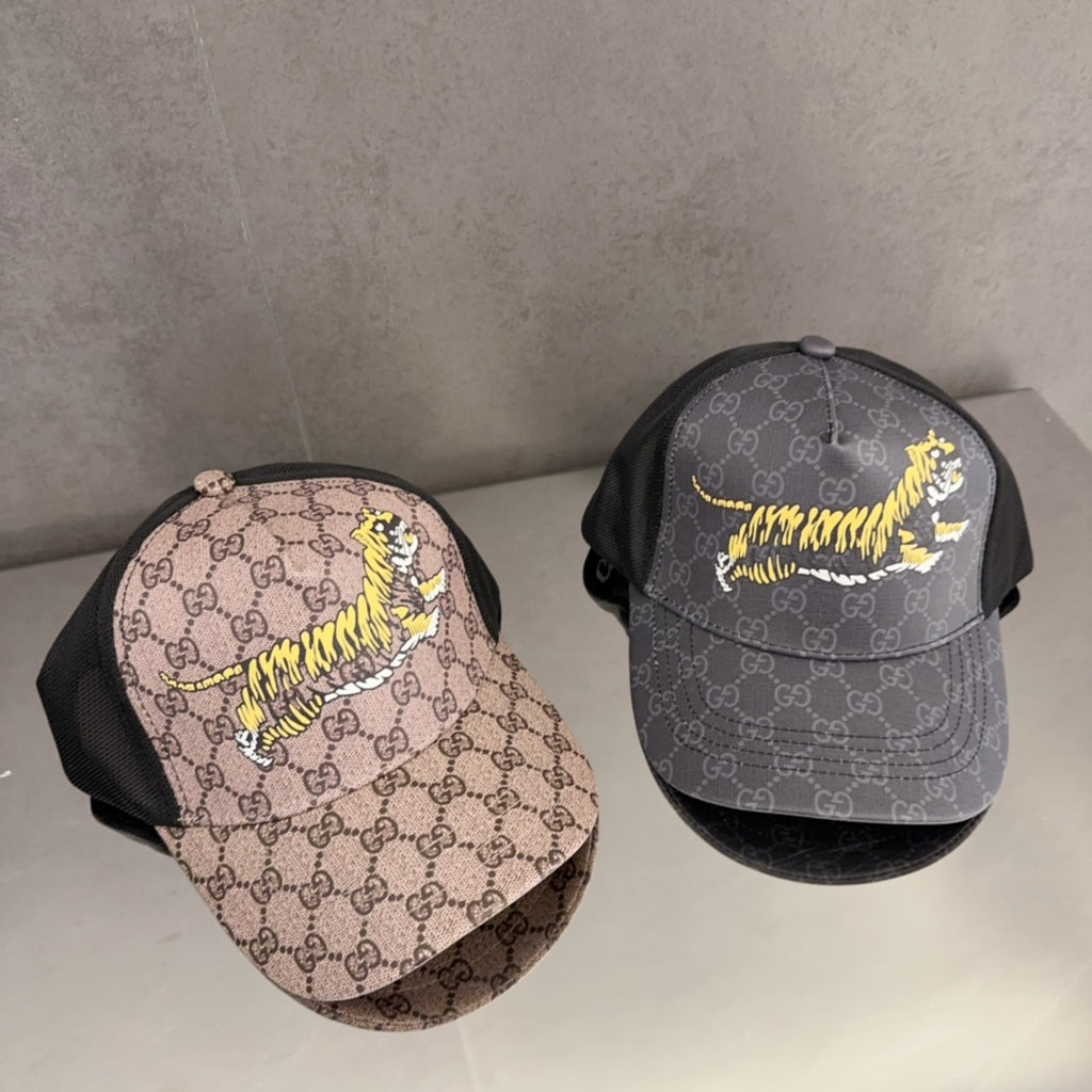 Pre-Owned Gucci Monogram Mesh Cap with Embroidered Logo