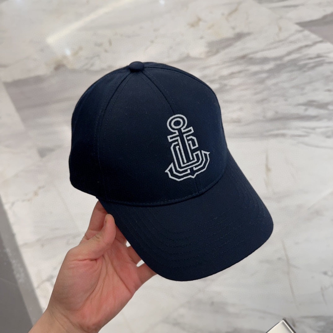 Pre-Owned CELINE Embroidered Anchor Baseball Cap