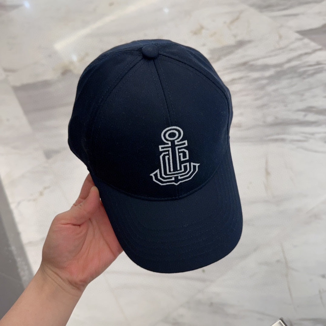 Pre-Owned CELINE Embroidered Anchor Baseball Cap