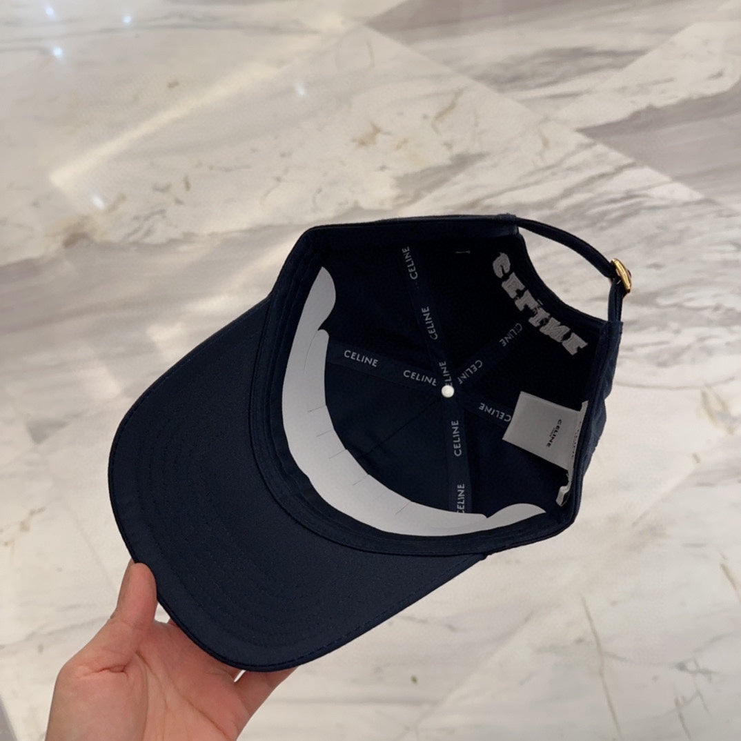 Pre-Owned CELINE Embroidered Anchor Baseball Cap