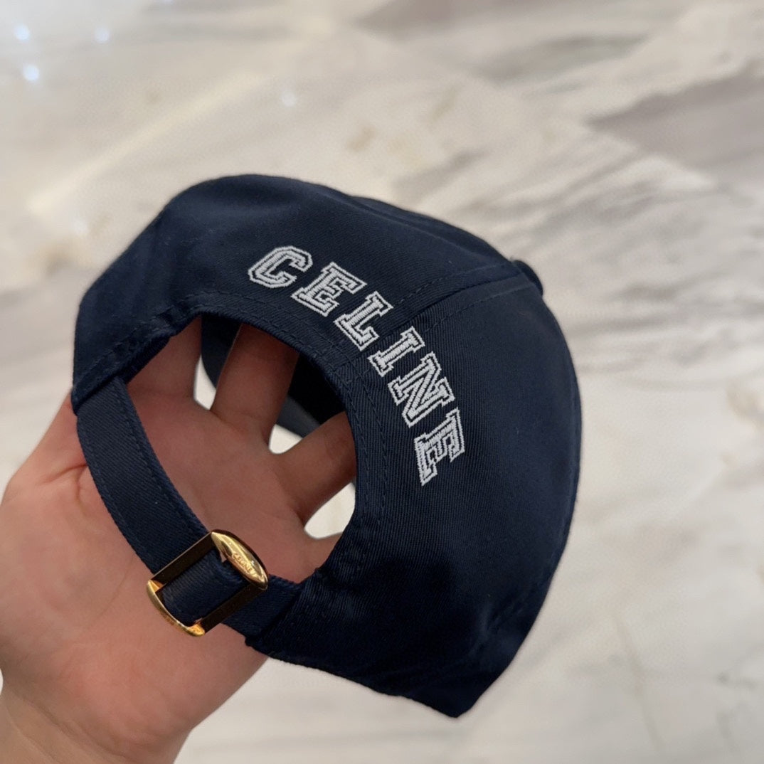 Pre-Owned CELINE Embroidered Anchor Baseball Cap