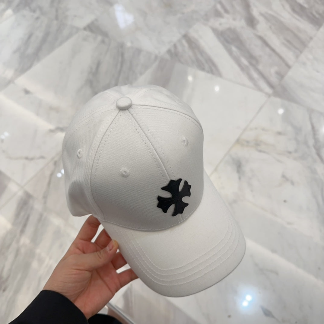 Pre-Owned Chrome Hearts Cross Embroidery Distressed Baseball Cap