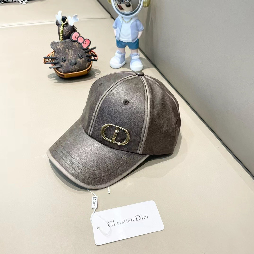 Pre-Owned Dior Vintage Leather Baseball Cap