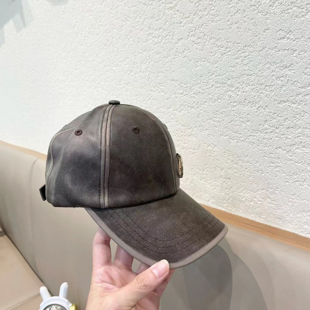 Pre-Owned Dior Vintage Leather Baseball Cap