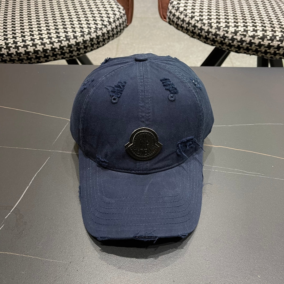 Pre-Owned Moncler Distressed Baseball Cap 2025
