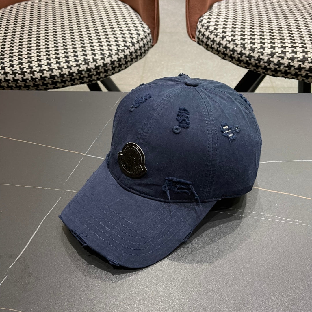 Pre-Owned Moncler Distressed Baseball Cap 2025