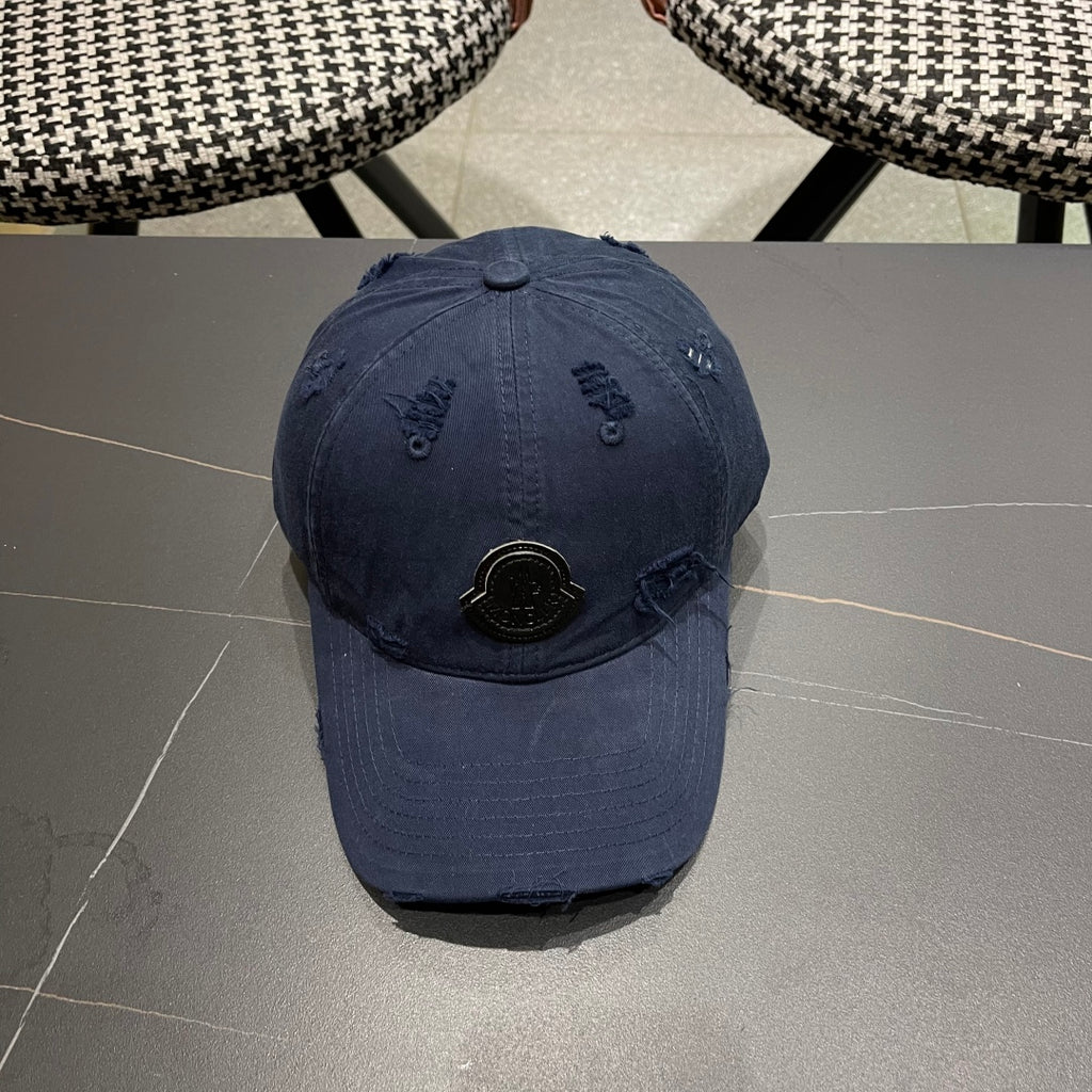 Pre-Owned Moncler Distressed Baseball Cap 2025