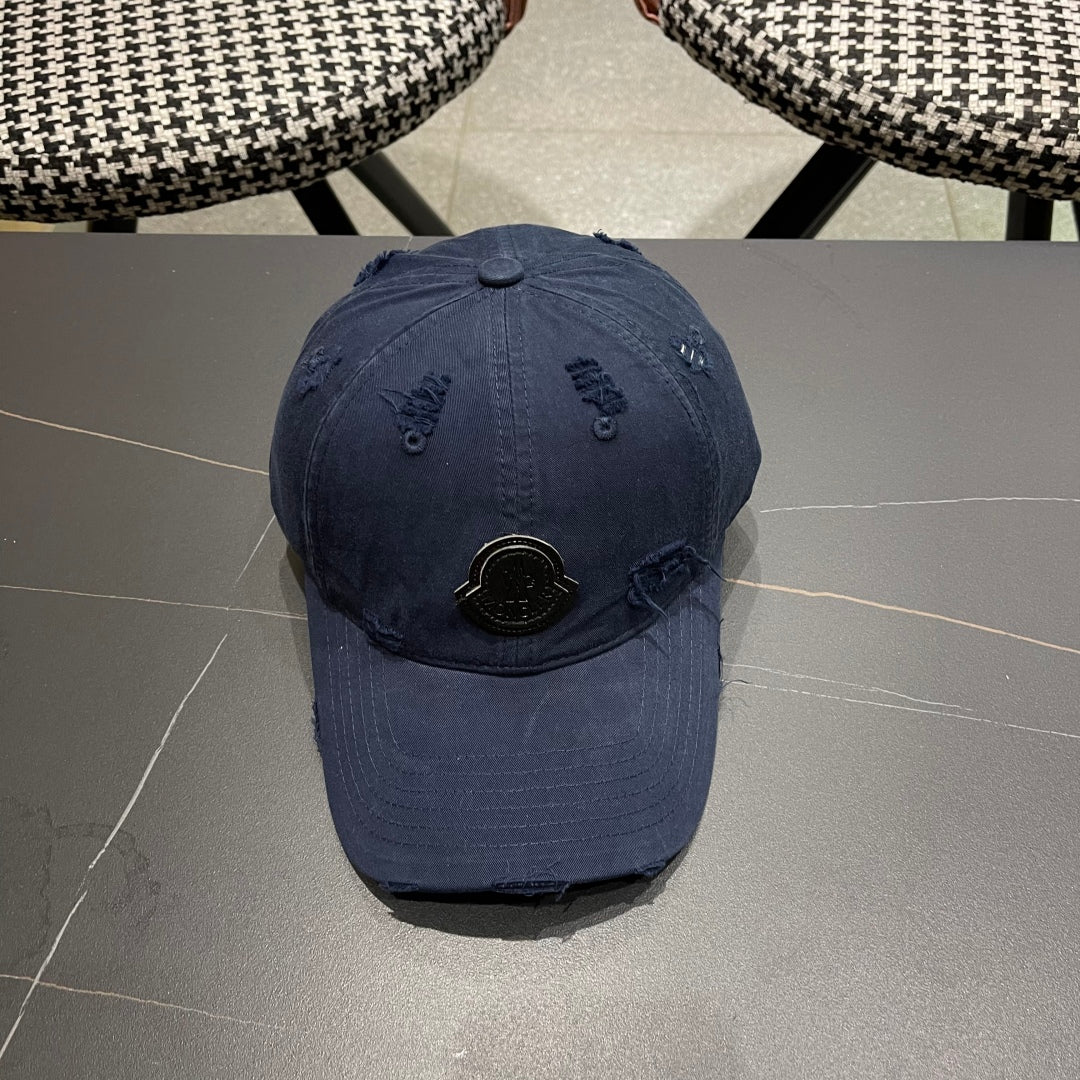 Pre-Owned Moncler Distressed Baseball Cap 2025