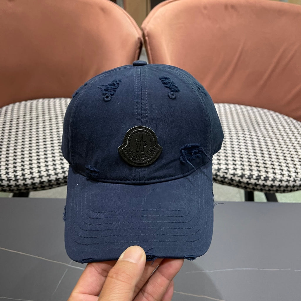 Pre-Owned Moncler Distressed Baseball Cap 2025