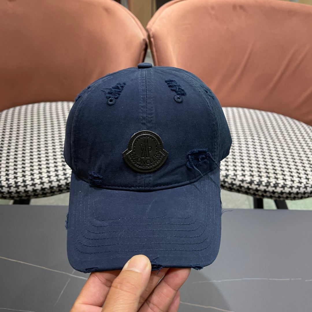 Pre-Owned Moncler Distressed Baseball Cap 2025