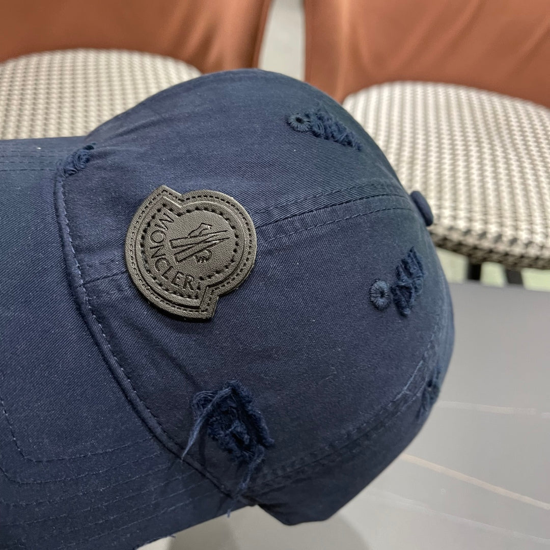 Pre-Owned Moncler Distressed Baseball Cap 2025
