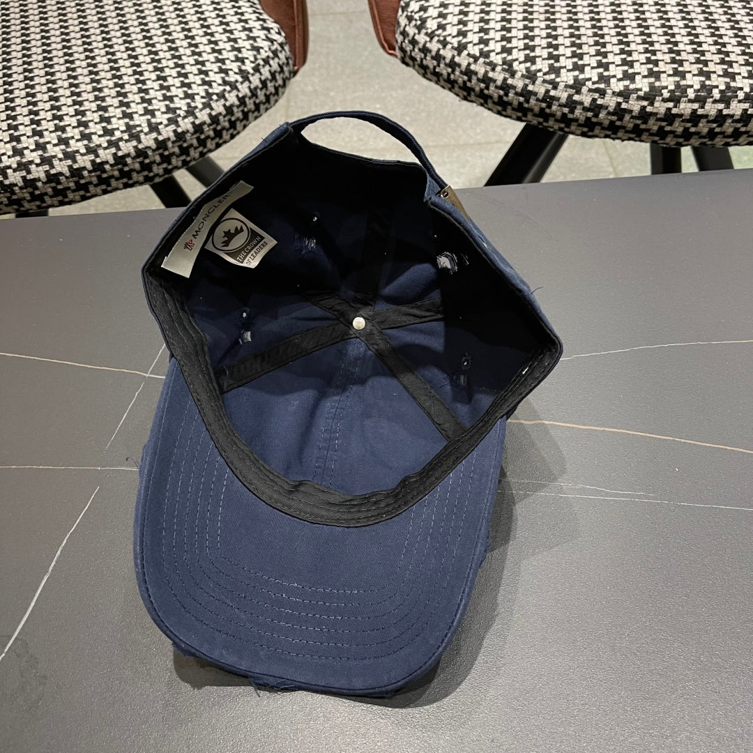 Pre-Owned Moncler Distressed Baseball Cap 2025