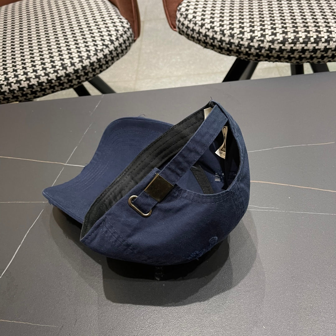 Pre-Owned Moncler Distressed Baseball Cap 2025
