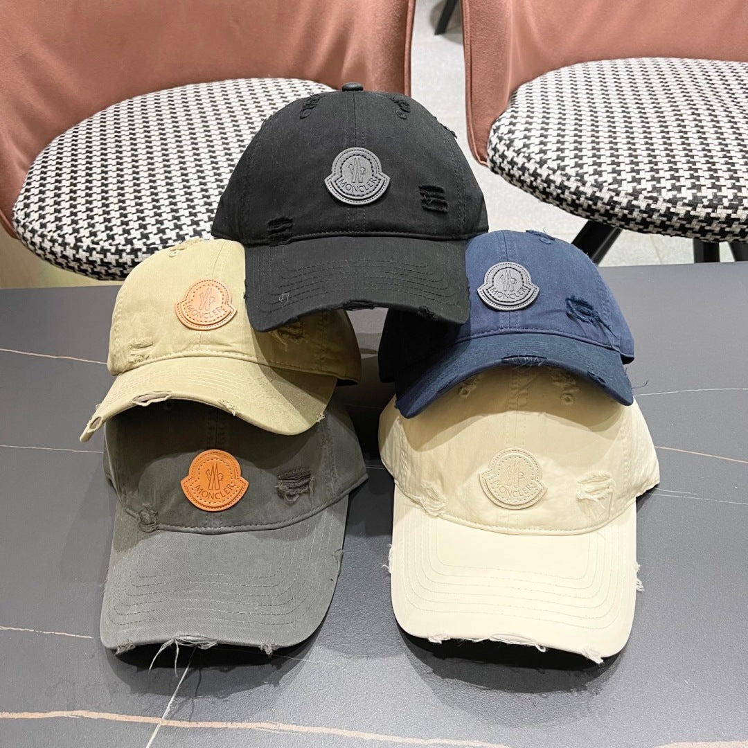 Pre-Owned Moncler Distressed Baseball Cap 2025