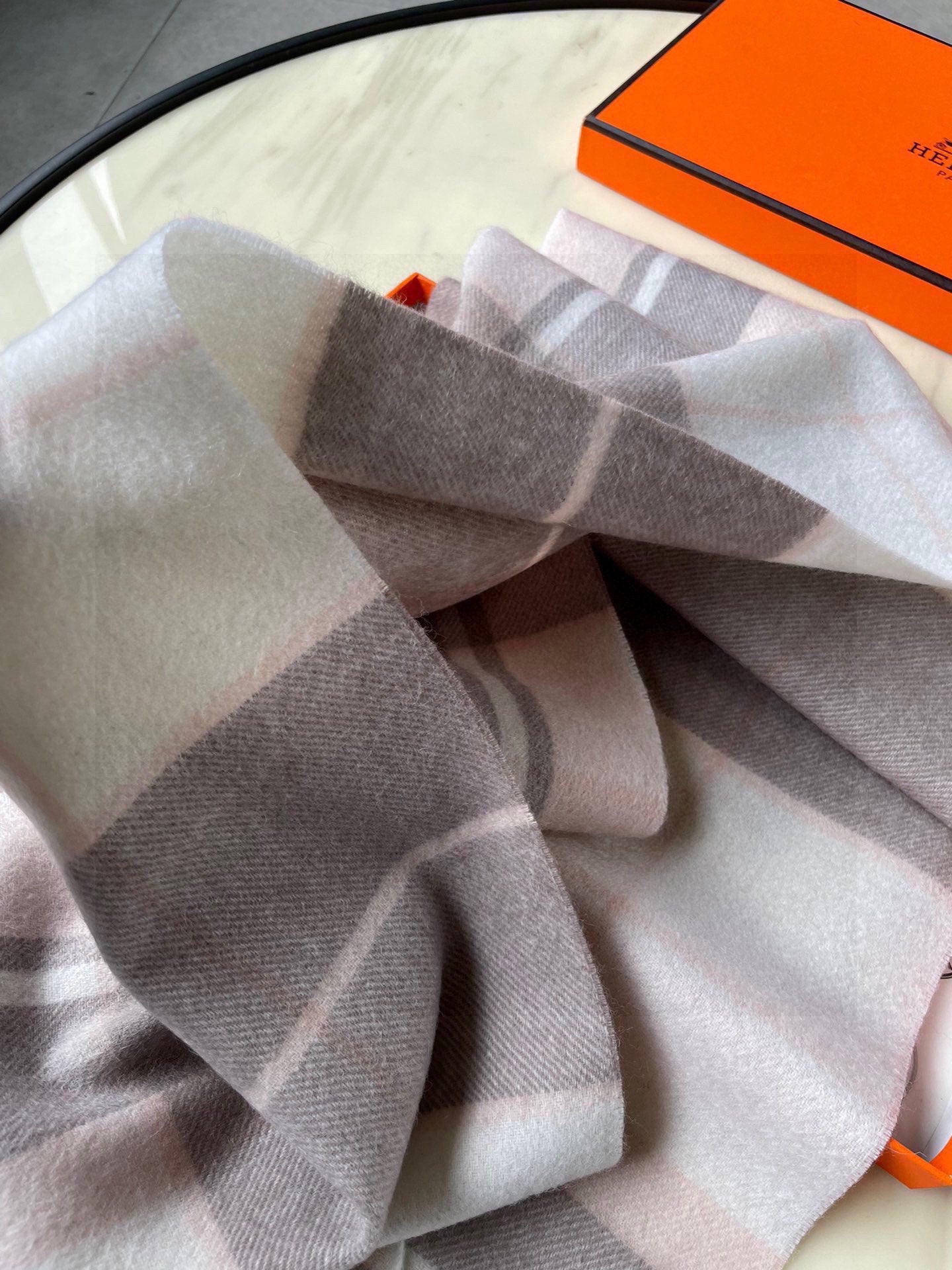Pre-Owned Hermès Women’s Colorblock Cashmere-Blend Scarf
