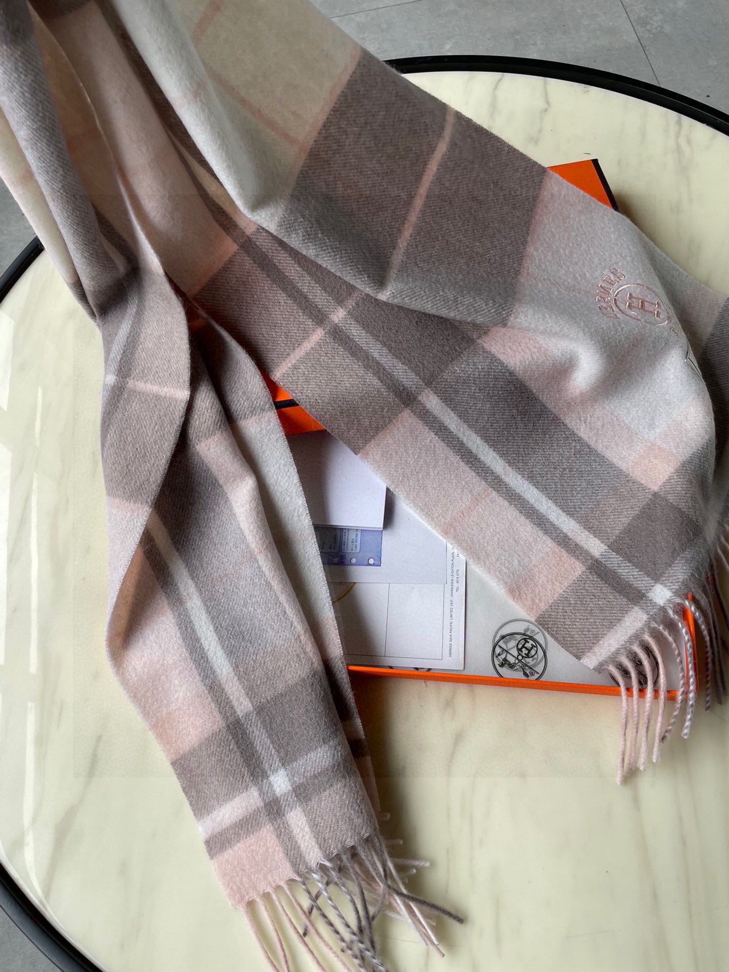 Pre-Owned Hermès Women’s Colorblock Cashmere-Blend Scarf