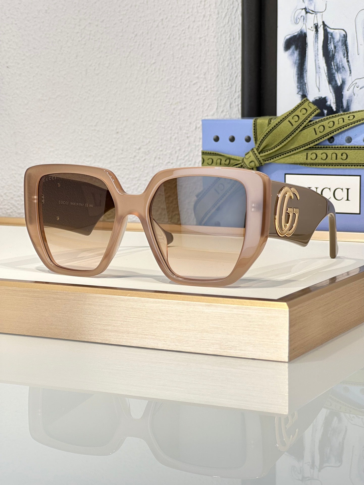 Gucci GG0956S Square Sunglasses | Pre-Loved Geometric Statement