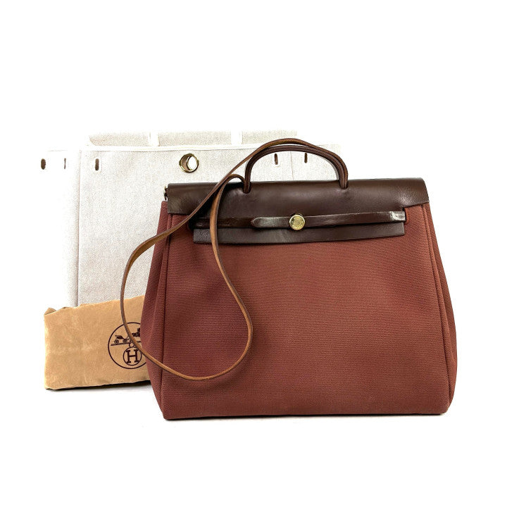 Hermès Herbag 39 tote / shoulder bag, a rare vintage model
