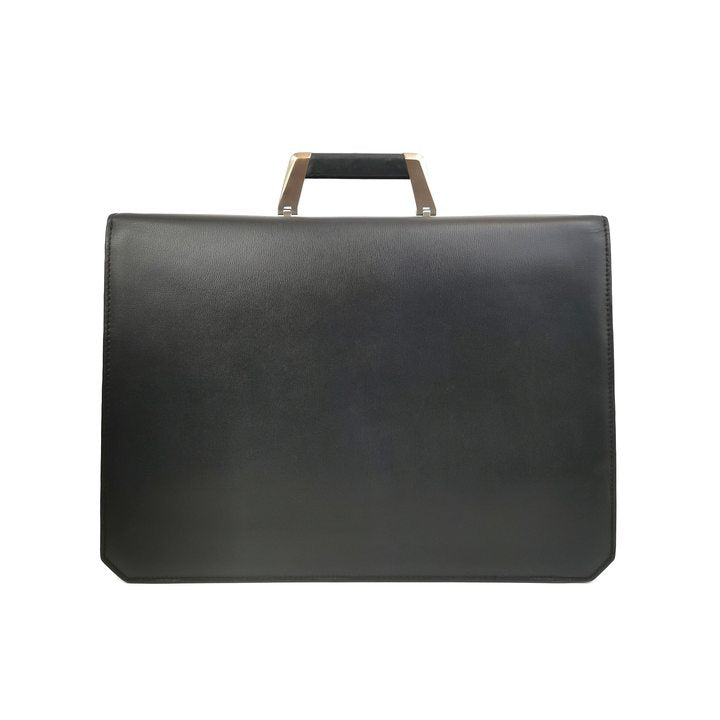 Pre-Owned Ferragamo Leather Briefcase – Black