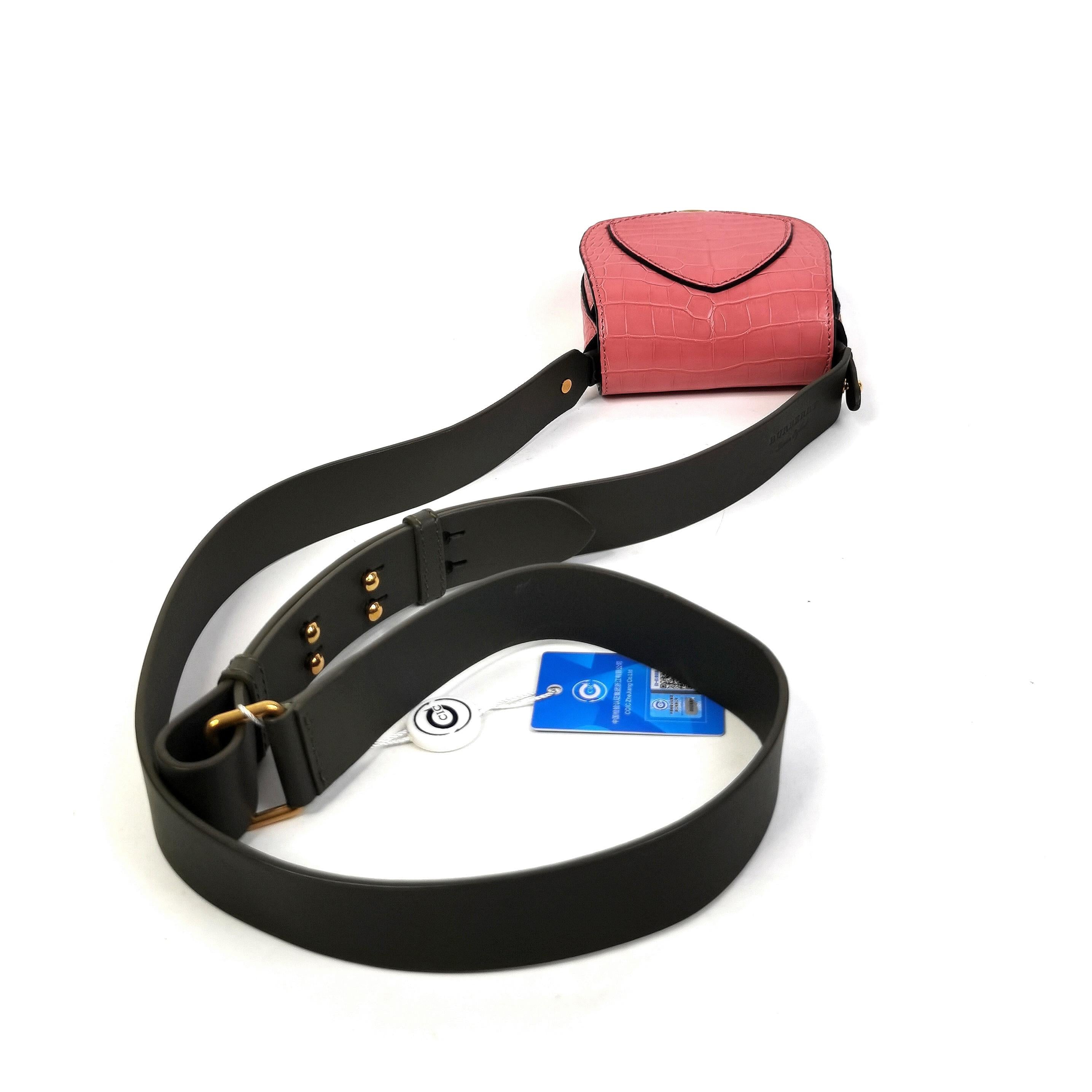 Pre-Owned Burberry Small Crossbody Bag – Rose Pink Leather
